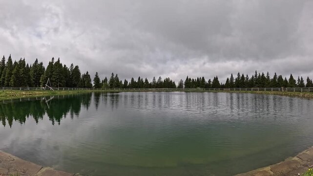 Pond on the Rogla mountain in Slovenia