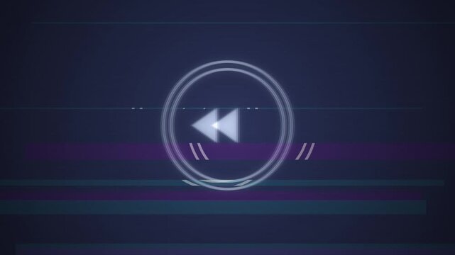 rewind button motion graphic 4K