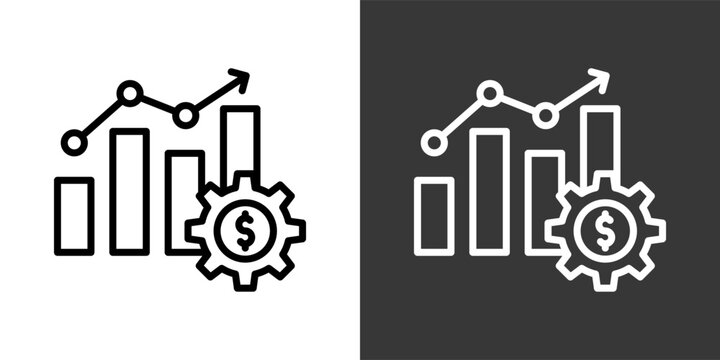 Sales Process White And Black Icon Set Multiple Style Collection Pack Vector Illustration