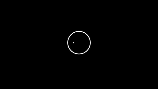 Loading screen animation with please wait message on black background loading animation