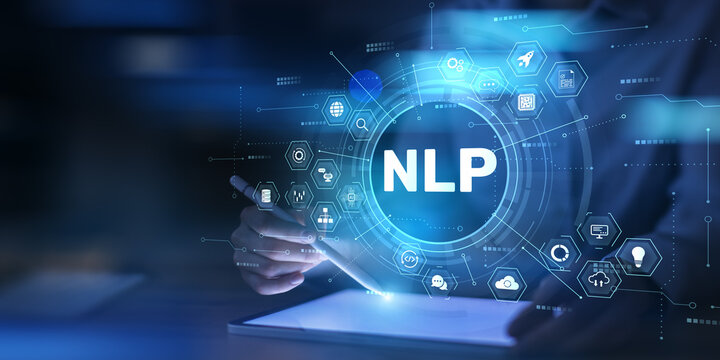 NLP Natural Language Processing with Digital Interface and Icons Technology