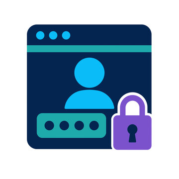 User login interface with password protection and padlock icon