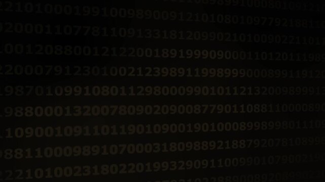 Digital data stream background, with scrolling binary, code and numerical, matrix