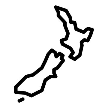 new zealand map icon