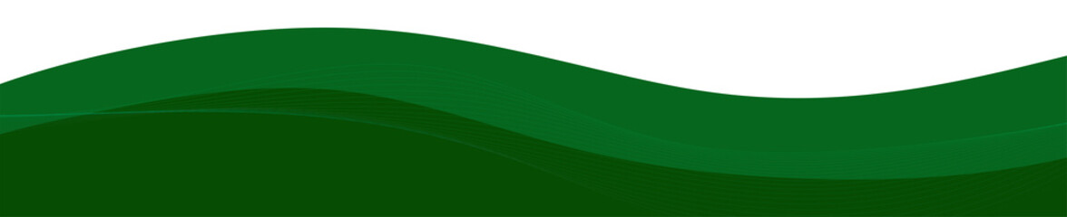 Smooth Dark Green Wave Strip Graphic footer Element © artKULO