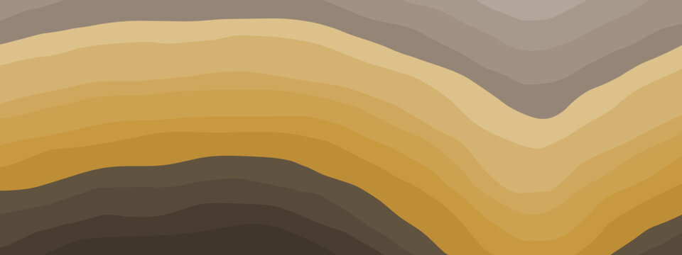 Abstract gradient soil and rock layers. Geological folds