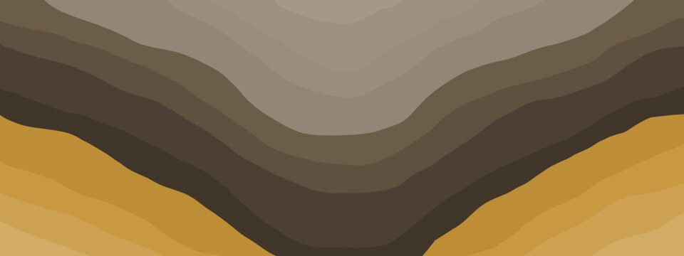 Abstract gradient soil and rock layers. Geological folds