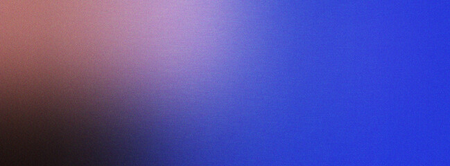 Fototapeta premium Gradient from warm reddish brown to vibrant blue with a fine grain texture.