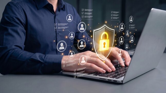 advanced data privacy and customer identity protection using secure digital management systems, user information security compliance, cyber governance controls, and personal data encryption technology
