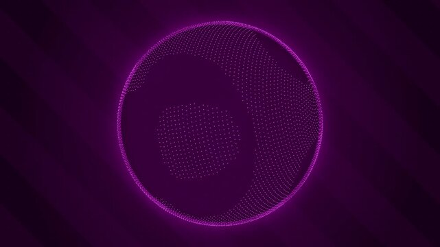 glowing sphere digital globe network