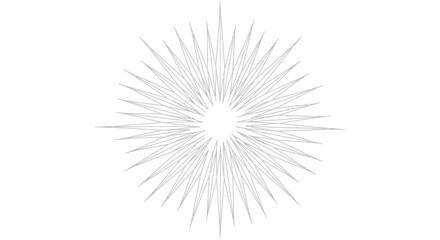 Obraz premium Abstract Starburst Graphic - Geometric Radial Burst, Explosion, Sparkle