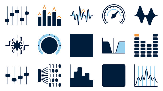 Data Analytics and Business Metrics Icon Set
