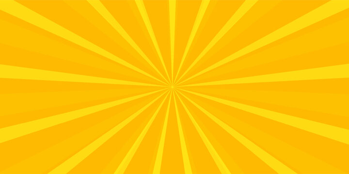 Cute background illustration of concentrated lines with twinkling stars (yellow)