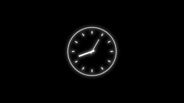 An analog clock face with minute and hour hands spinning rapidly, introduced with a smooth fade-in reveal. The clock level of motion conveys the relentless pace of passing time.
