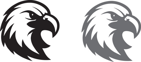 Fototapeta premium Fierce Bald Eagle Head Mascot Logo