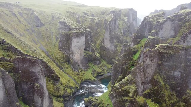 Waypoint Shot on Iceland Fja&eth;r&aacute;rglj&uacute;fur Canyon