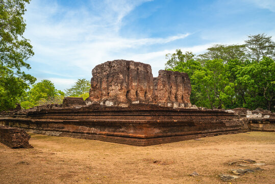 Royal Palace of King Parakramabahu at Polonnaruwa Ancient city in Sri Lanka