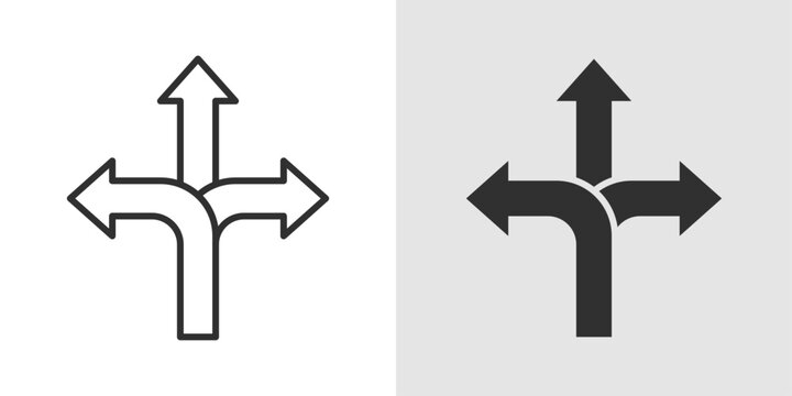 Pathway Icon representing routes, progress, and guided direction toward goals.
