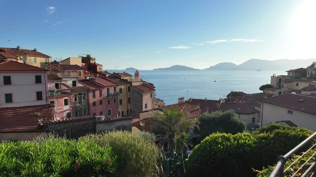 tellaro liguria italia tramonto 