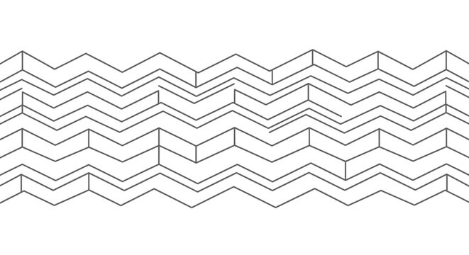 Geometric Zigzag Pattern Background - Abstract Line Art Design