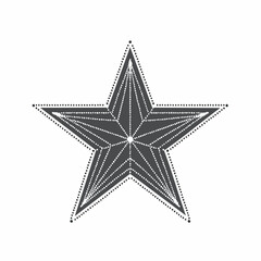Obraz premium Geometric Starburst Design with Dots