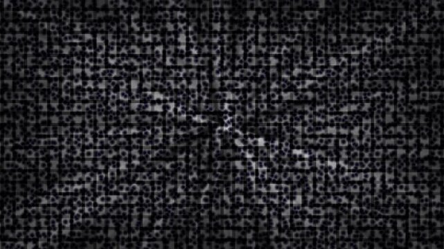 Dark abstract patterns with subtle radial light emerging from center creating mysterious cinematic atmospheric motion effect
