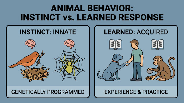 Animal Behavior Instinct vs Learned Response