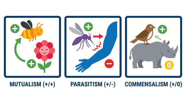 Symbiosis Types Mutualism Parasitism Commensalism