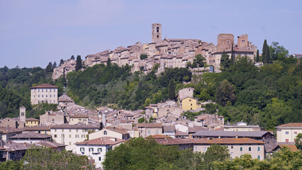 Naklejka premium landscape of the historic centre of Colle di val d'Elsa