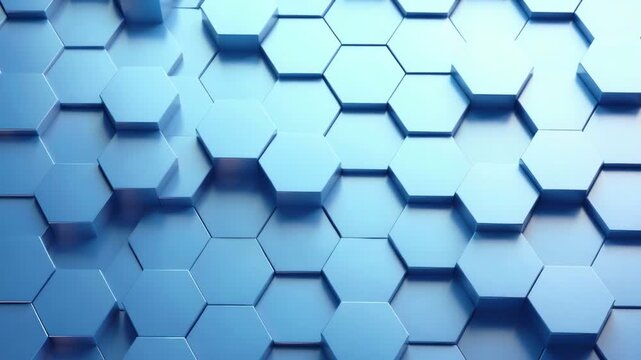 blue abstract background hexagon