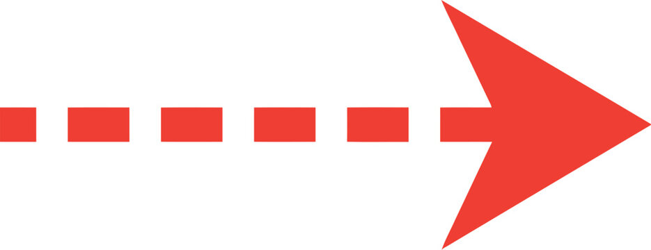 Red dashed arrow pointing to the right