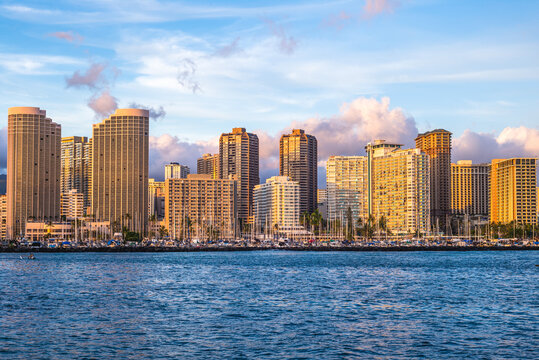 cityscape of honolulu located in oahu island, hawaii, united states