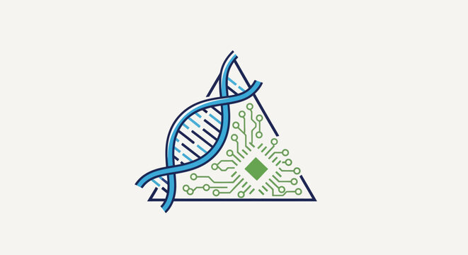 DNA double helix genetic structure.