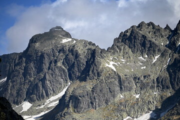 Wysokie Tatry, szczyty i przełęcze w masywie Łomnickiego Szczytu, góry powyżej Tatrzańskiej Łomnicy, Słowacja, Europa © Albin Marciniak