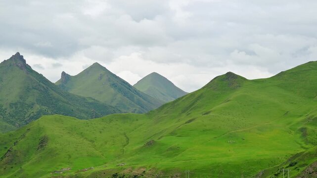 Lush Green Mountains and Grasslands in Gannan, Gansu Province, China