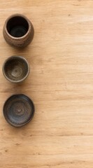 Fototapeta premium Apothecary store layout with pottery containers