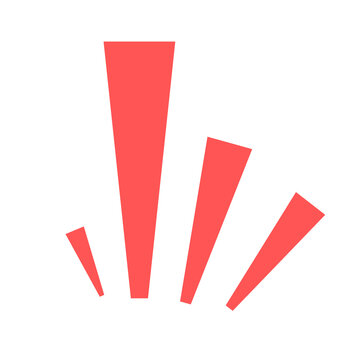 Expressive symbol element representing emotions, reactions, communication, creativity, and interaction.