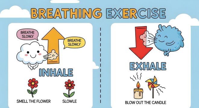 Inhale and Exhale Breathing Guide