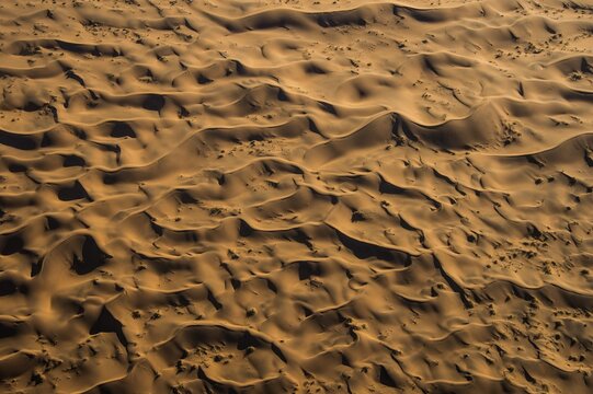Aerial view, sanddunes in the Namib desert, Namibia