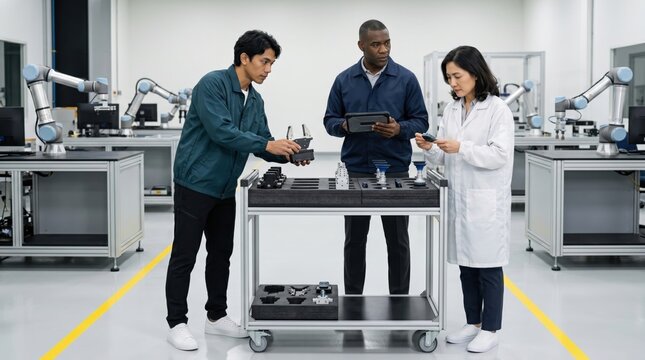 Collaborative Robotics Manufacturing Operations Day - Calibrated gripper loading for product changeover