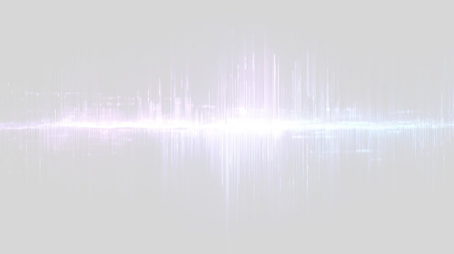 Digital neon sound wave line spectrum audio waveform equalizer abstract futuristic design illustration.