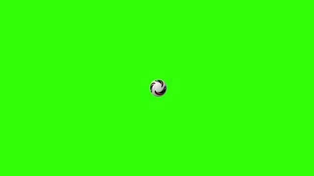Bouncing Ball Motion on Green Screen Background  Loop Animation for Video Editing