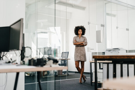 Portrait of confident businesswoman in office