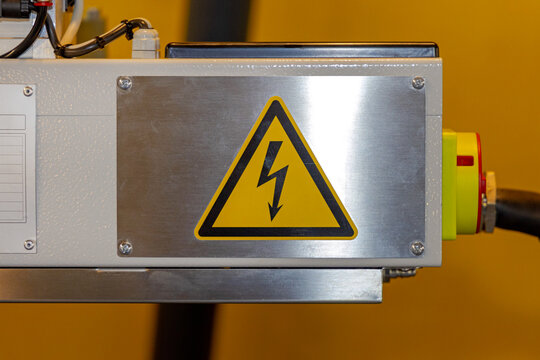 Electrical Hazard Warning Sign Industrial Equipment High Voltage Safety