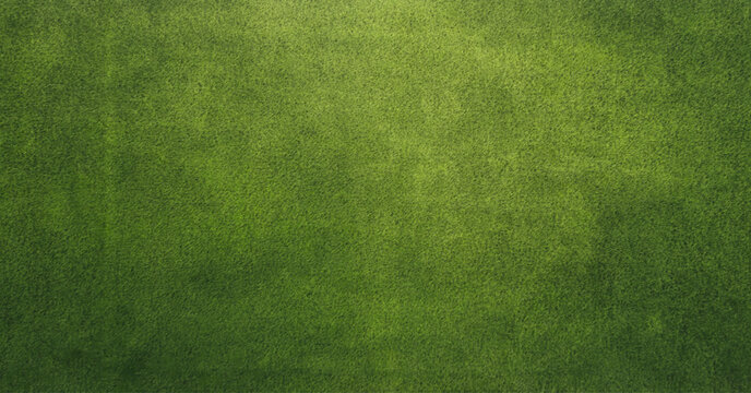 Transparent png of green artificial grass patch top view isolated. Natural turf texture background playing field for soccer football sport recreation outdoors overlay rectangular synthetic ground cup