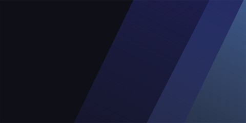 Obraz premium Black dark blue abstract background. Geometric. Line stripe triangle angle corner diagonal 3d. Gradient. Light, shadow. Grain noise grange. Matte metal metallic.Technology business. Design.Wide banner