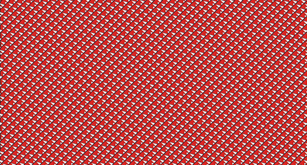 Obraz premium Red and White Geometric Triangles Seamless Pattern: Scripted Content Premium Minimalist Geometric Diagonal Plaid Lattice Seamless Background with Soft Frosted Shimmer and Oblique Fine Matte Grain Sols