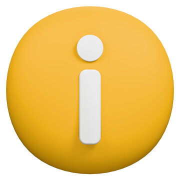 Yellow circular information icon with white letter i symbol.