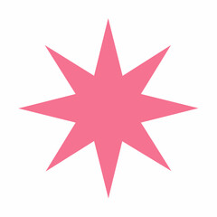 Obraz premium Pink Starburst Graphic