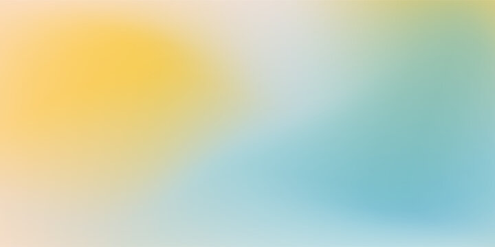 Blurred color gradient background, abstract turquoise blue yellow grain gradation texture, vector soft khaki texture abstract background